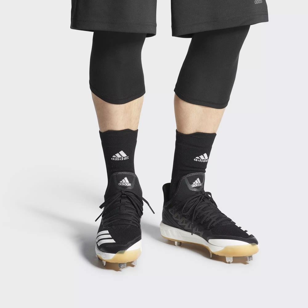 Adidas Boost Icon 4 Spikes De Beisbol Negros Para Hombre (MX-22676)